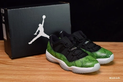 SNAKESKIN GREEN RETRO - 11 528895-033 LOW JORDAN 1018